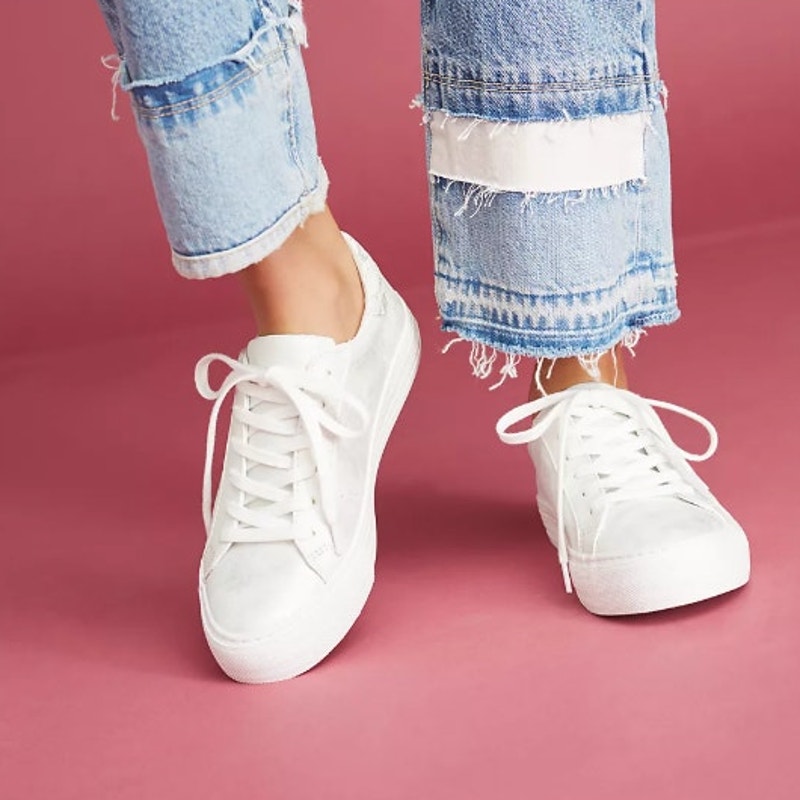 No Name Women's Arcade Metallic Lace Up Sneakers White Silver Size 9 / 40